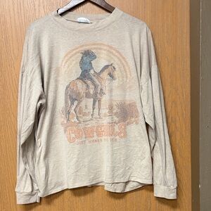 Cowgirl Graphic women Shirt - rose gold